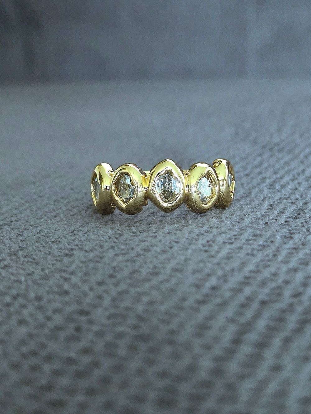 ✨️HP✨️ Alexis Bittar Molten Gold💛 with Clear Crystals💎 Ring💍 - NWT - Picture 16 of 16